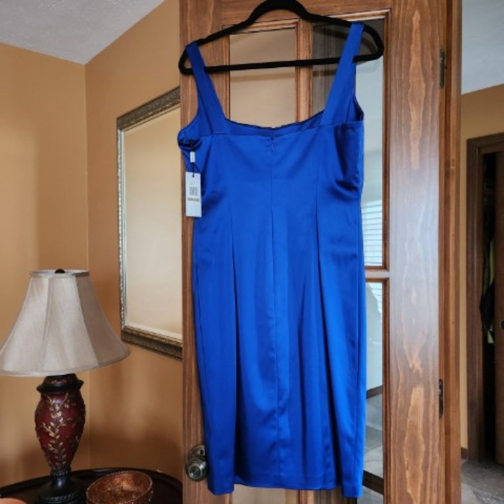 Calvin Klein Gem-Colored Satiny Dress - Women's Size 12   NWT - Picture 2 of 3